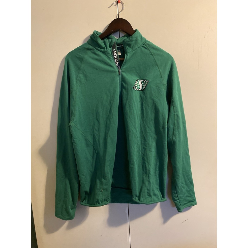 Saskatchewan Roughriders Levelwear Quarter Zip Sweatshirt Green CFL Men’s Medium